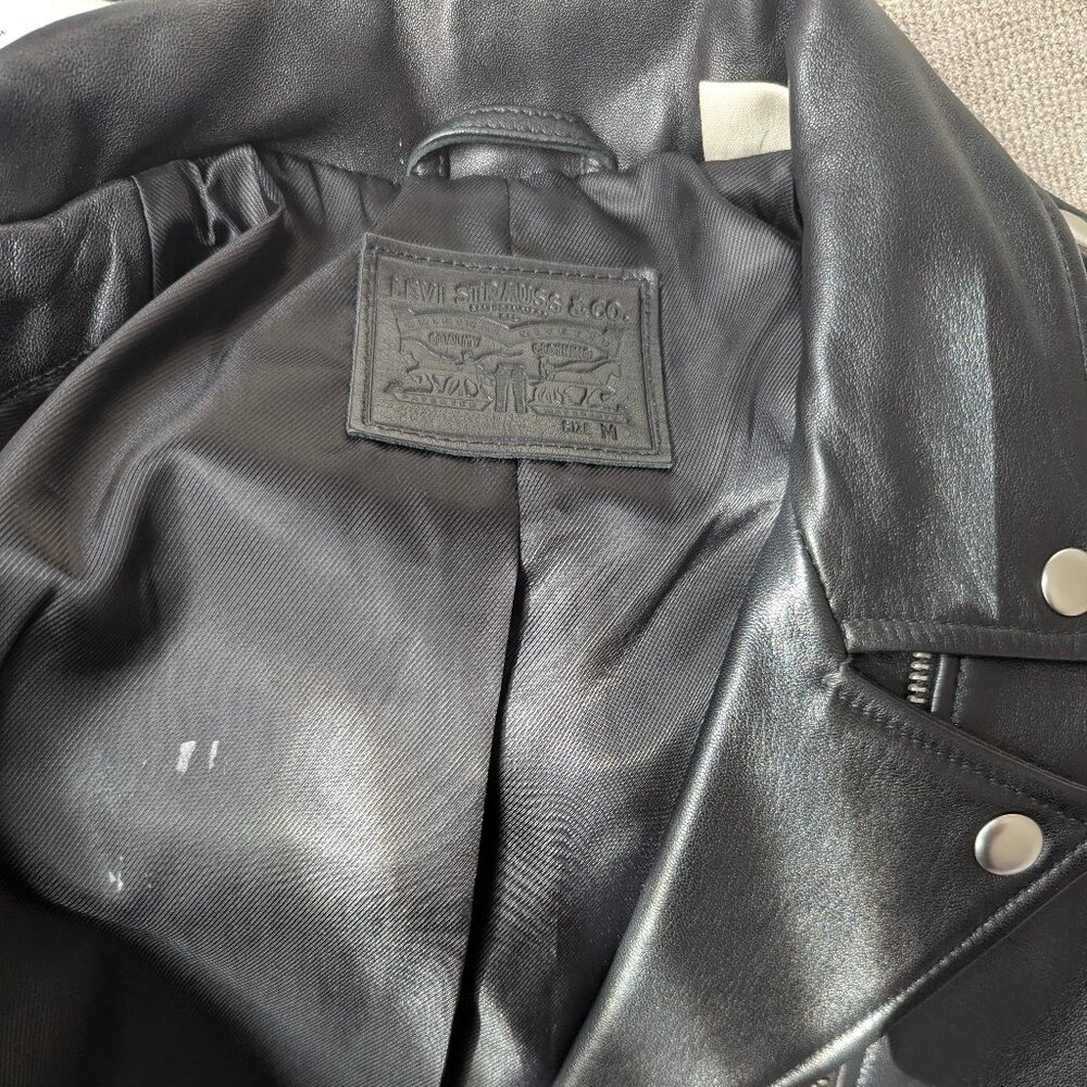 Levi's Sheep Leather Moto Jacket - Picture 13 of 13